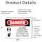 Signmission Chlorine Hazard Area Danger Sign, Vinyl Decal, 10in W x 7in L, 2PK OS-2PACK-DS-D-710-L-1934 - alternate 2